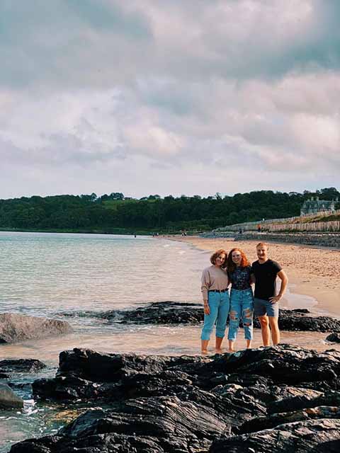 Tessa and friends at Helens bay