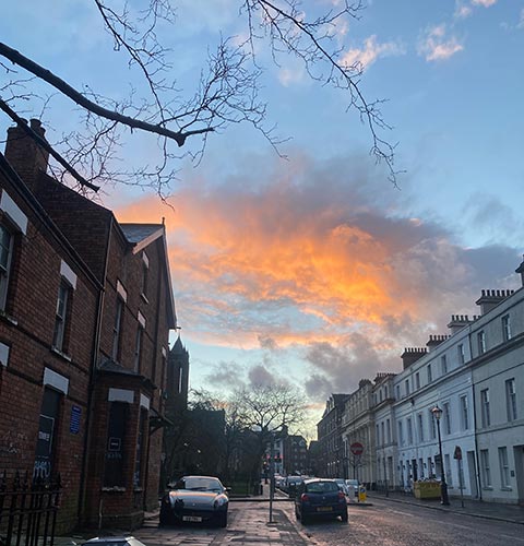 Sunset in Belfast