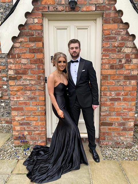 Tobias and Claire at the formal