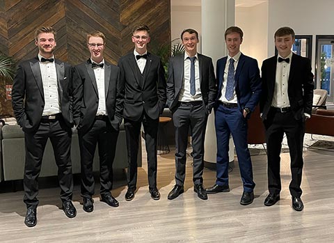 Tobias and friends at the QCS formal