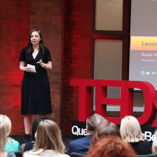 TEDx Ctrl+Alt+Del Speaker on Stage - Katie Ní Chléire
