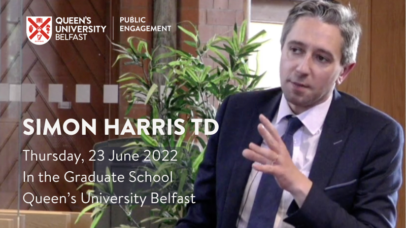 Simon Harris TD in conversation in the Graduate School