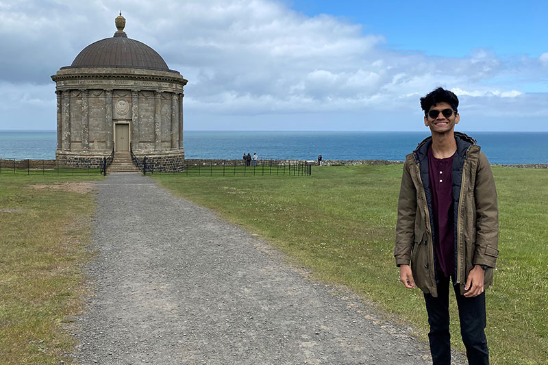 Kishant at Mussenden Temple