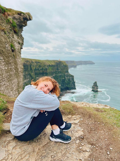 Tessa at the Cliffs of Moher