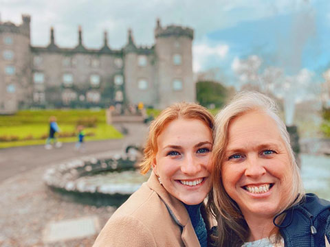 Tessa and her mom at Killykenny Castle