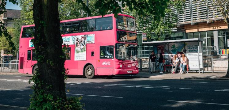 Bus outside the uni