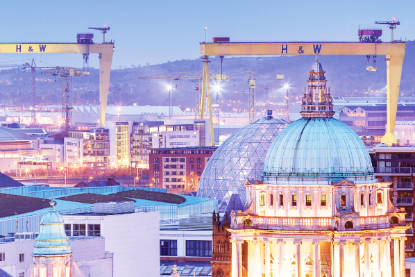 A photograph of Belfast's skyline by Christopher Heaney Photographic.