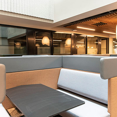 One Elmwood seating area