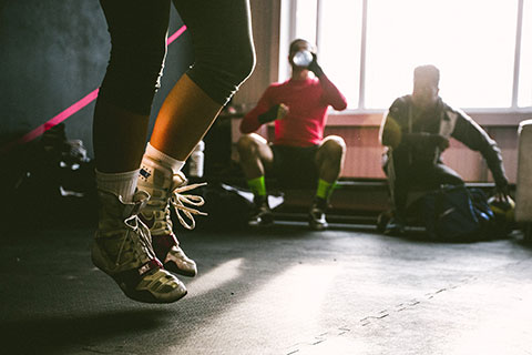 Boxing training - skipping