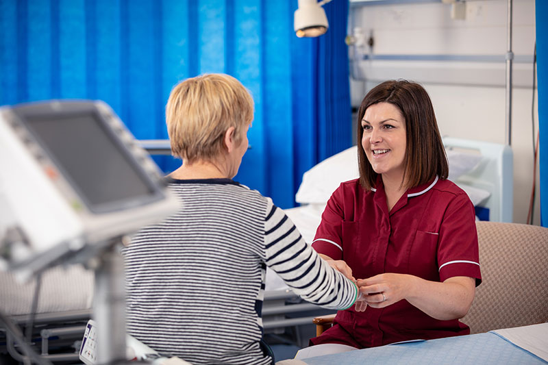 Nurse with a patient