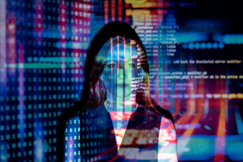 AI Woman graphic
