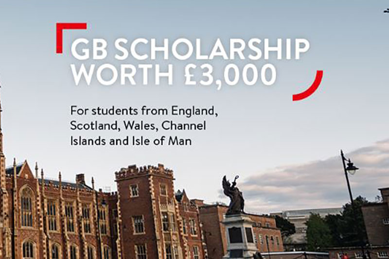 GB scholarship details over image of the Lanyon