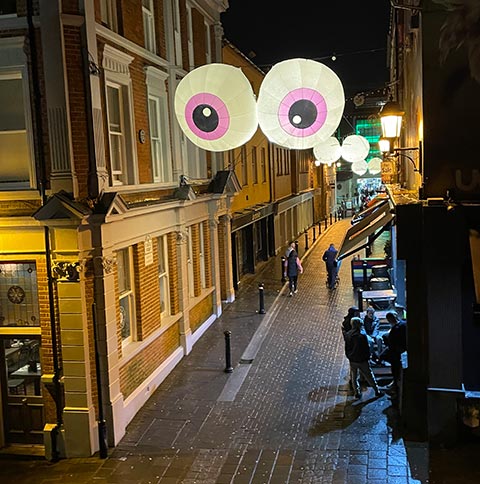 Eyes in Derry streets