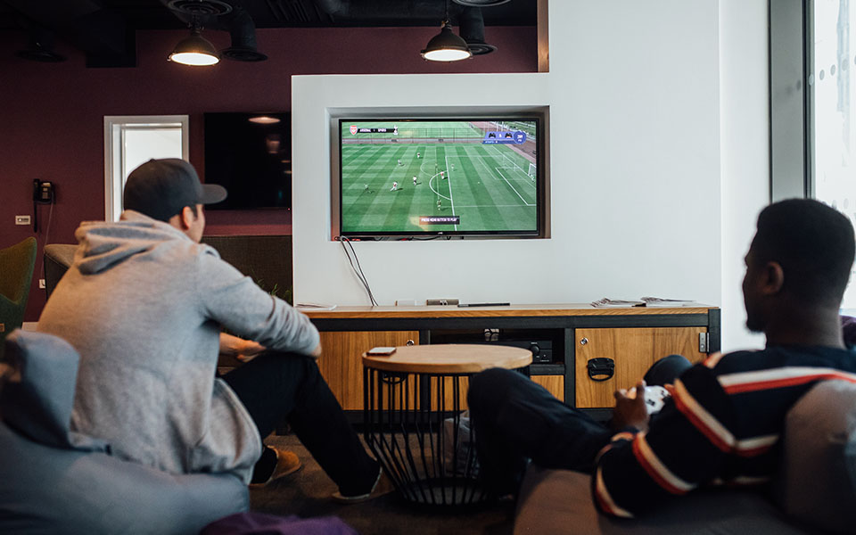 Get your game on with your housemates in the social area.