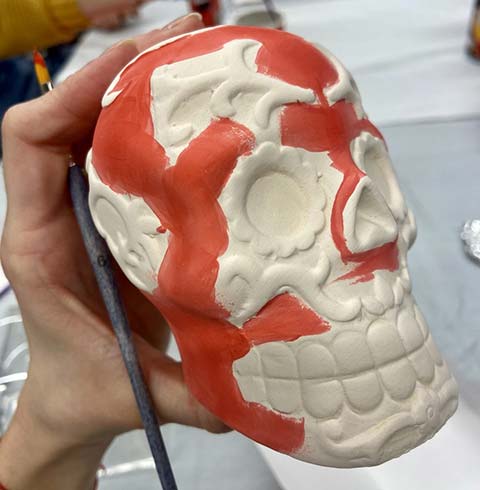 Painting skulls