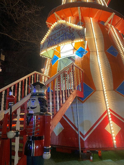 Helter Skelter slide at the Christmas market