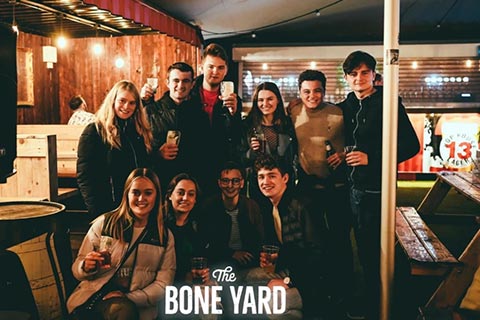 Students at The Bone Yard