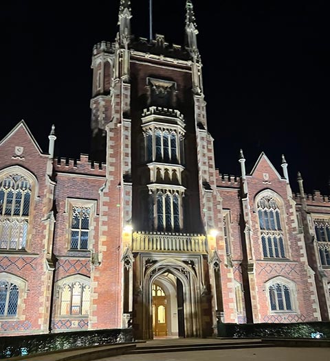The Lanyon Building at night