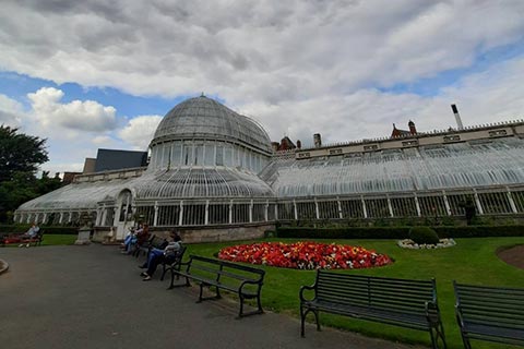 Keziah at the Palm House