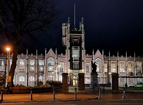 Lanyon Building at night