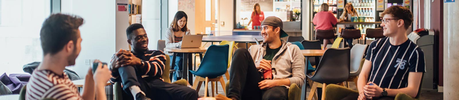 Students relaxing in accommodation