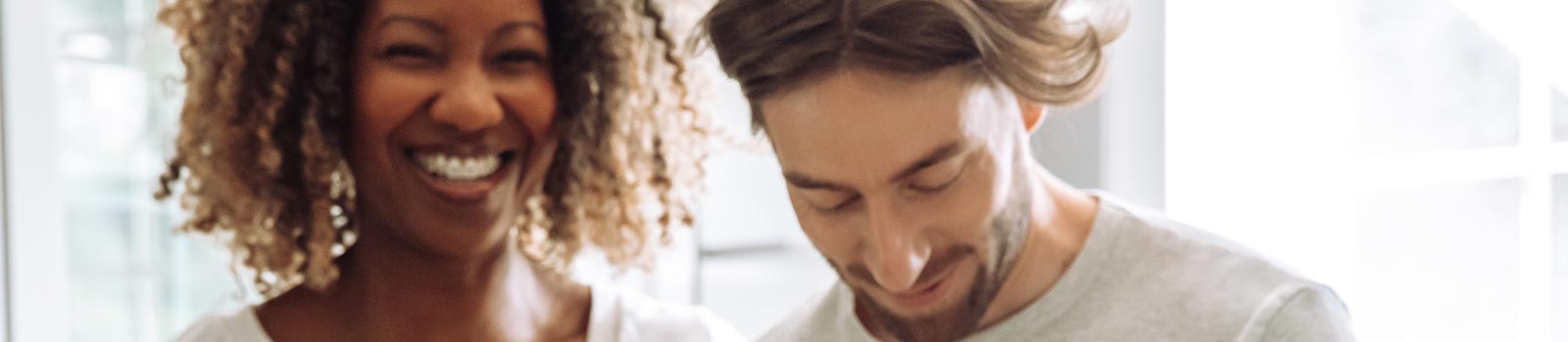 Couple making food