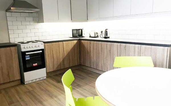 Kitchens in College Gardens are shared between 3-5 residents.