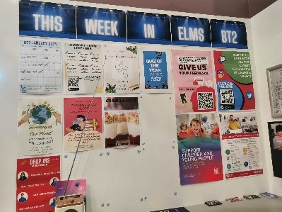 Notice Board in Elms BT2