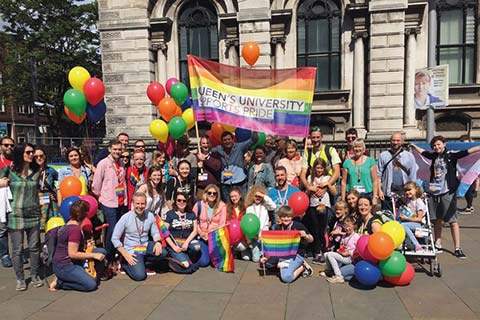 Group of people at Pride 2017