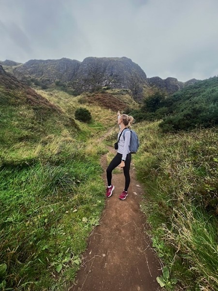 Kate at Cave Hill