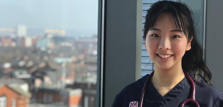 Jane Lai, Medical Student, at Royal Victoria Hospital