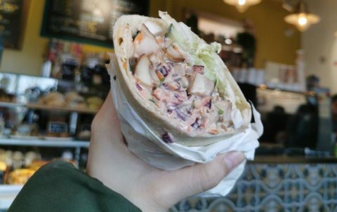 Wrap from the Asia supermarket cafe