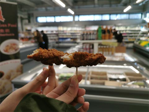 Chicken samples in the Asia Supermarket