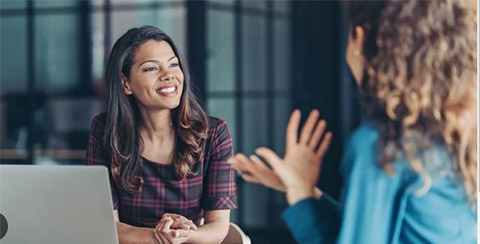 Interview between two women