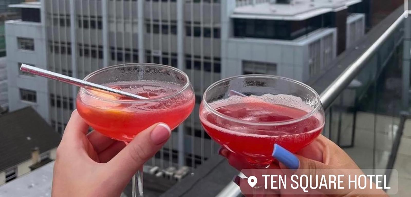 Two drinks at Ten Square