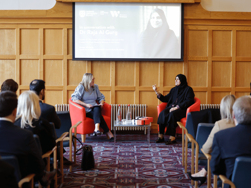 Roseann Kelly MBE hosts In conversation with Dr Raja Al Gurg