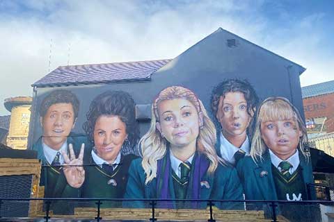 Derry Girls Mural