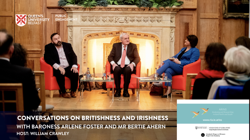 Baroness Foster and Bertie Ahern, ARINS event