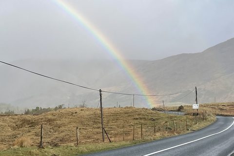 Galway landscape with rainbow