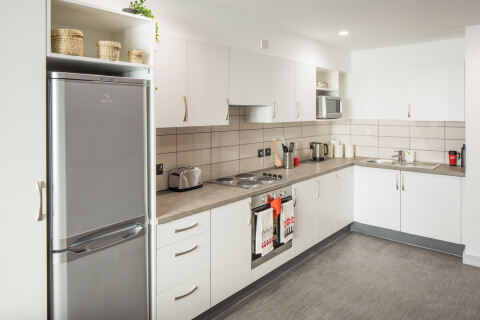 Student accommodation kitchen