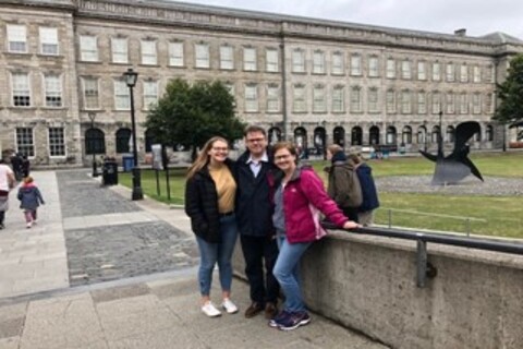 Group of student with family in Dublin