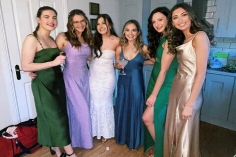 Group of students pose at Medicine Formal