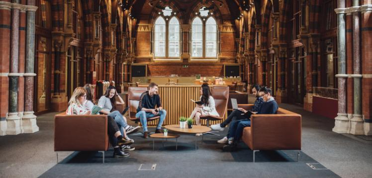 Common seating space in the Graduate School