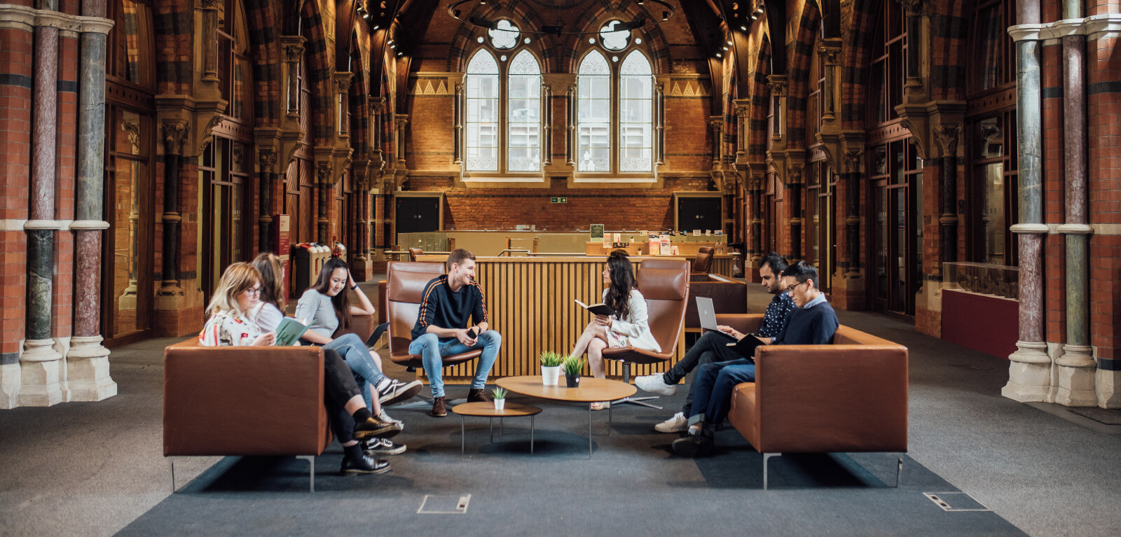 Common seating space in the Graduate School