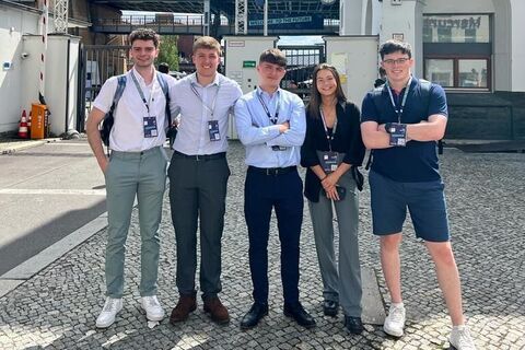 Students in Berlin with SU Enterprise