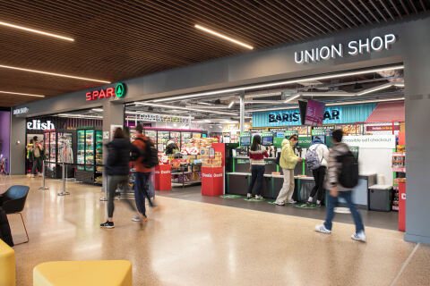 Union shop inside the One Elmwood building