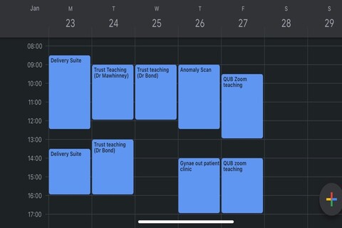 Medicine student personal timetable