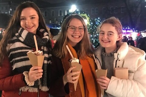 Students Belfast Christmas market
