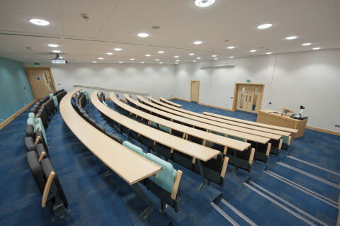 QBS lecture theatre at Riddel Hall