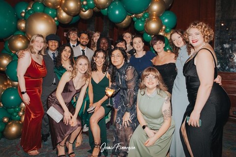 Students at Queen's biological sciences formal
